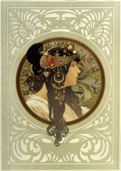 Голова византийки. Брюнетка-1897