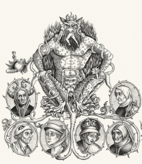 detail of Demon Genealogy