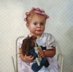 Just a Doll. oil on canvas. 20