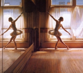 Dancing at Dust-48''x48''
oil on canvas-1985