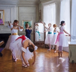 Miss Mary's Class-40''x44''
oil on panel-2011