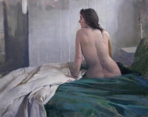 Morning Nude, oil / linen, 2005, 24