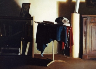 INTERNO STUDIO 2 - 1984 - olio su tela - 50 x 40
