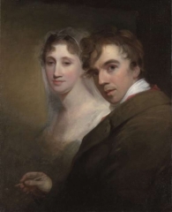 Portrait of the Artist Painting His Wife, ca. 1810, oil on canvas, Yale University Art Gallery