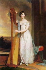 Lady with a Harp, 1818, a portrait of Eliza Ridgely
