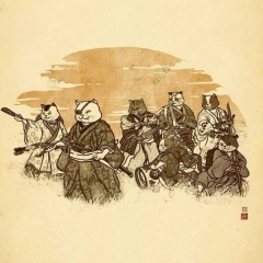 Seven Samurai Cat
