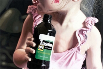 Girl Looking Left with Tussin
