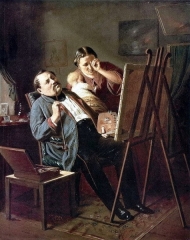 Дилетант. 1862. Государственная Третьяковская галерея