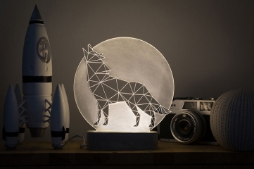 Wolf Lamp, Full Moon Collection