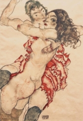 Two Girls Embracing (Two Friends), 1915
